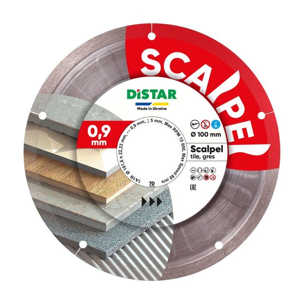 Круг алмазний вiдрiзний 1A1R 101,6x0,9/0,5x5x22,23 Scalpel