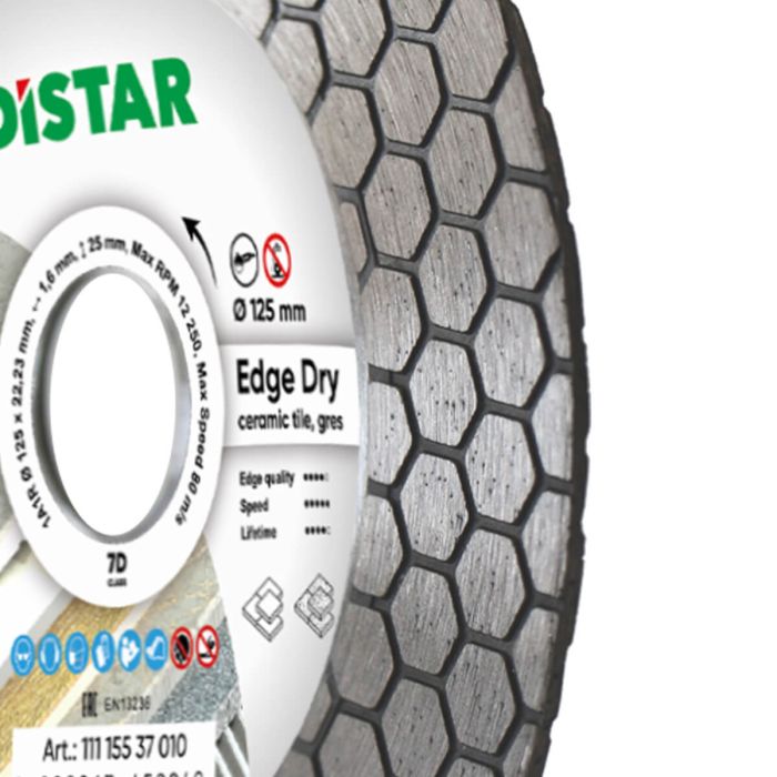 Круг алмазний вiдрiзний 1A1R 125x1,6/1,2x25x22,23 Edge Dry