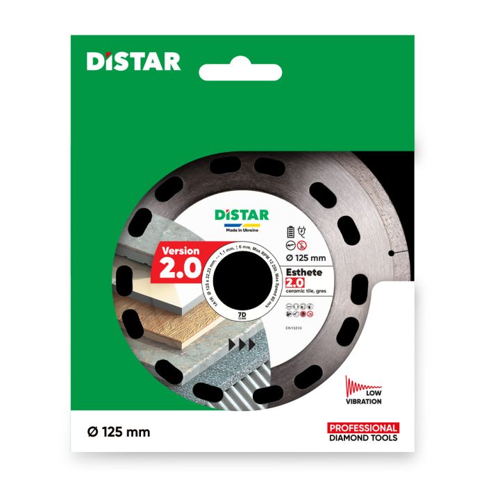 Круг алмазний вiдрiзний 1A1R 125x1,1/0,9x6x22,23 Esthete 2.0