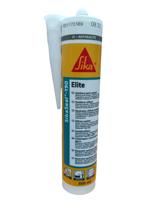 Герметик силіконовий НЕЙТРАЛЬНИЙ  SikaSeal-190 (Антрацит)