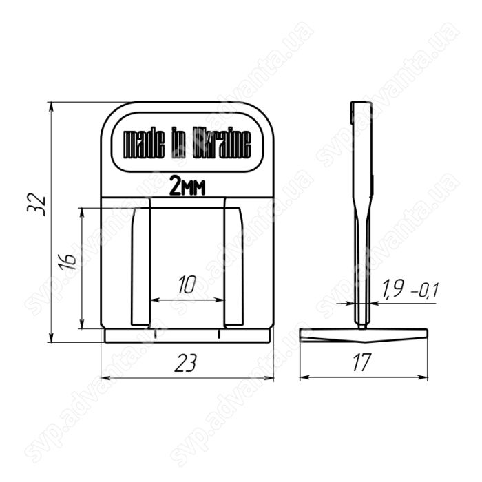 ОСНОВА СВП 2 ММ ADVANTA 250 ШТ