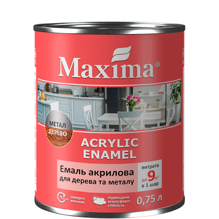 Эмаль акриловая для дерева и металла