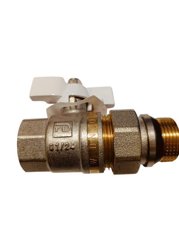 Кран кульовий зі згоном FADO S.r.l New PN40 20 ЗВ 3/4" White (KA2W)