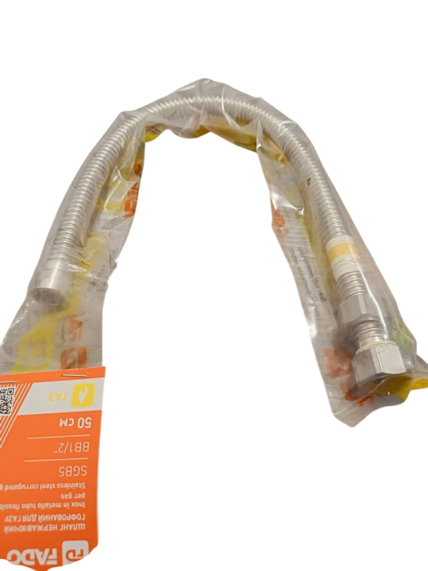 Шланг нержавіючий FADO S.r.l газ ВВ 1/2" 150 см (SGB15)