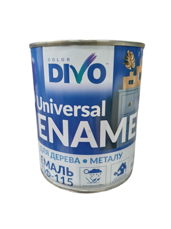 Емаль ПФ 115 DIVO 0.9кг Біла