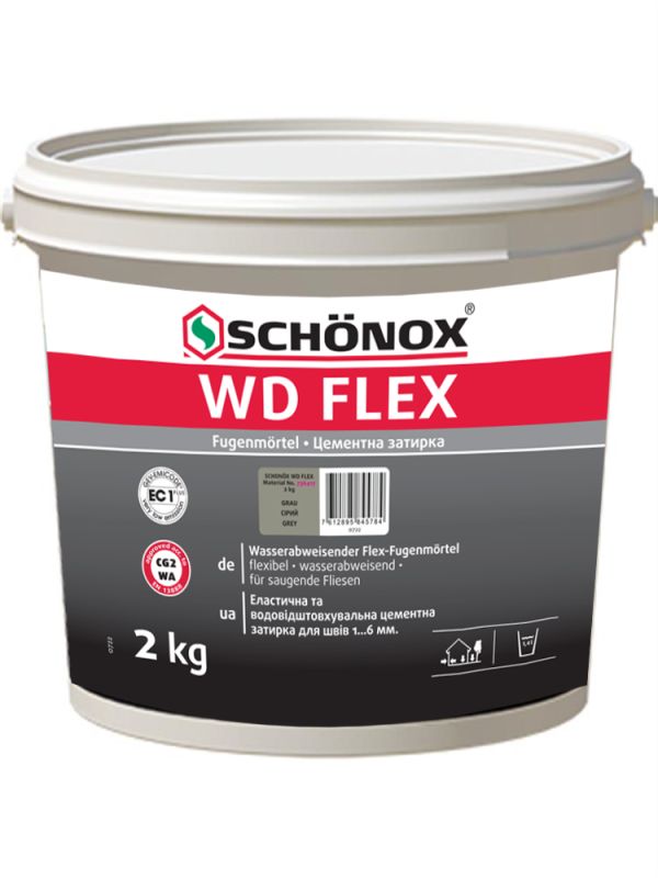 Затирка SCHÖNOX WD Flex 2 KG (сіра)