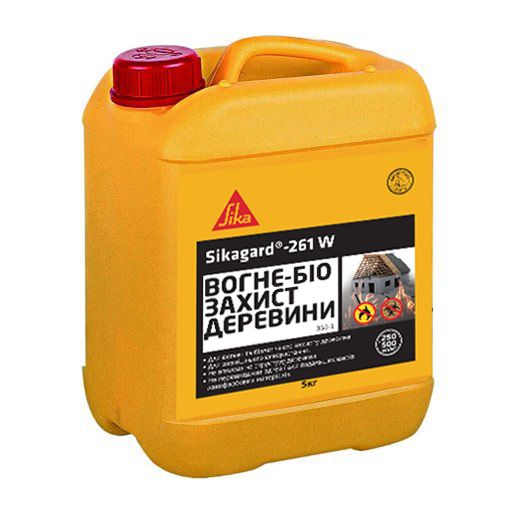 Вогне-та біо захист деревени (зовнішній) Sikagard-261 W 5л